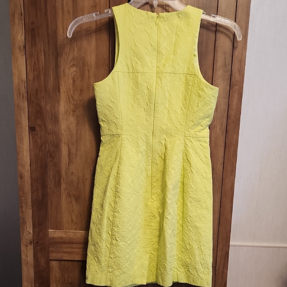 Banana Republic Lemon Textured Sleeveless Dress - Milly Collection - Picture 4 of 6